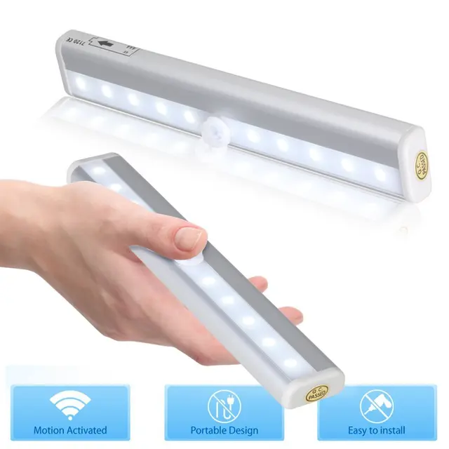 Portable Motion Sensor Night Lamp Light Control Pir Led Cabinet Portable Motion Sensor Night Lamp Light Control Pir Led Cabinet Battery Ed Closet Emergency Lighting