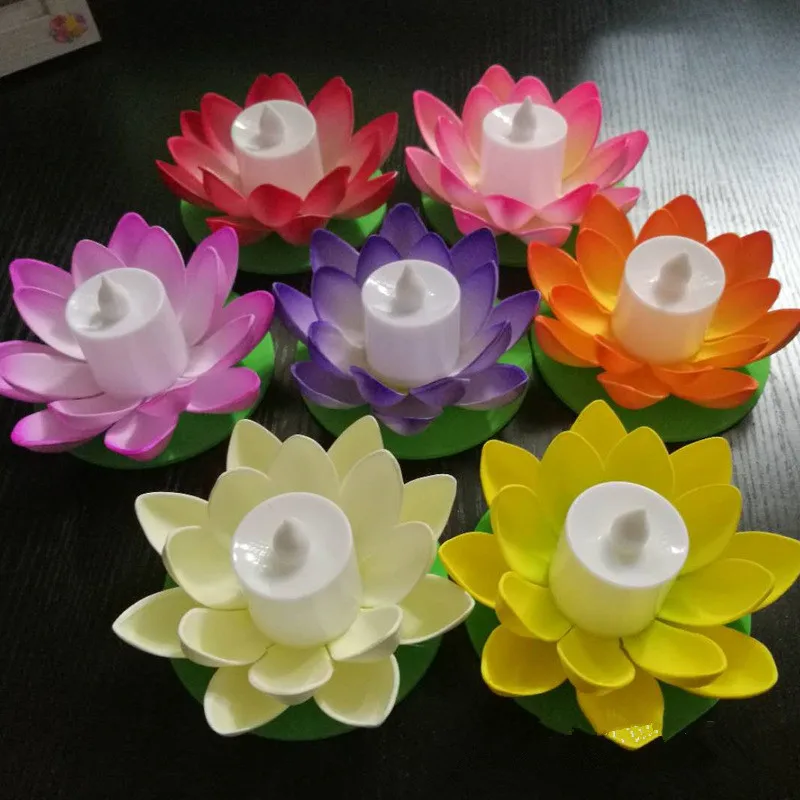 CLAITE искусственный светильник светодиодный цветной Lotus Wish меняющийся плавающий