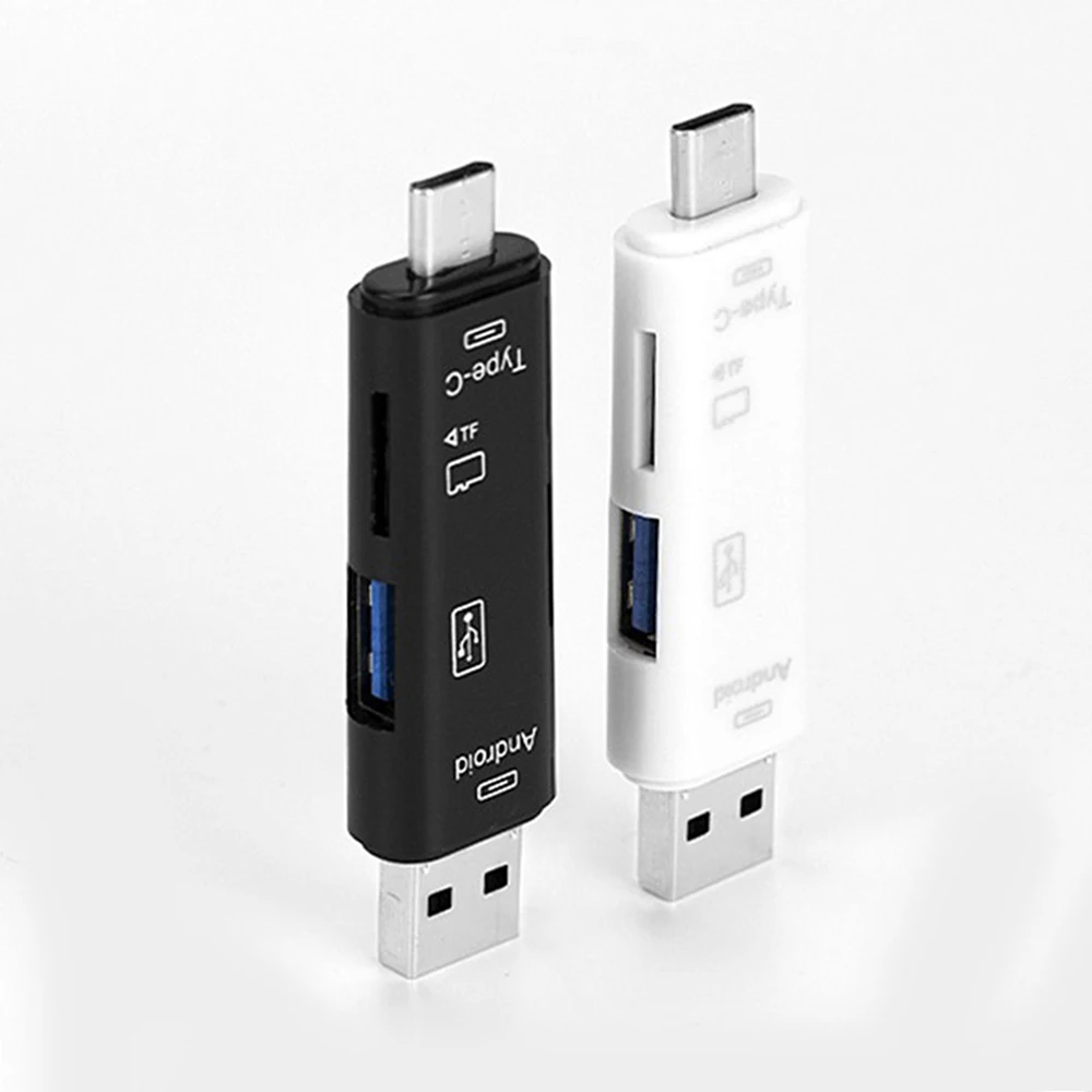 

Universal 5-in-1 High Speed OTG Card Reader Micro USB Type-C TF Micro SD Card Reader For Phone Computer Memory Cards
