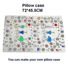 Сделай Сам детская подушка с изображением Чехол DIY раскраска