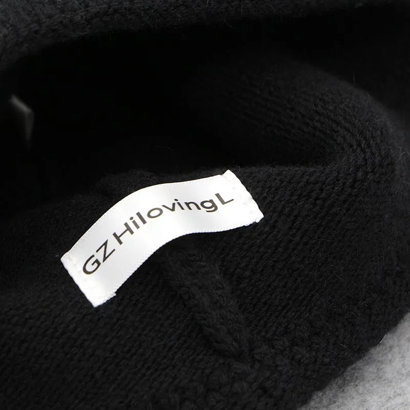 Gzhilovingl толстый шерстяной вязаный Натуральный мех Hat реальные енота Мех животных Pom Шапка Зимняя Для женщин шляпа Повседневное Solid Beanie для женщин