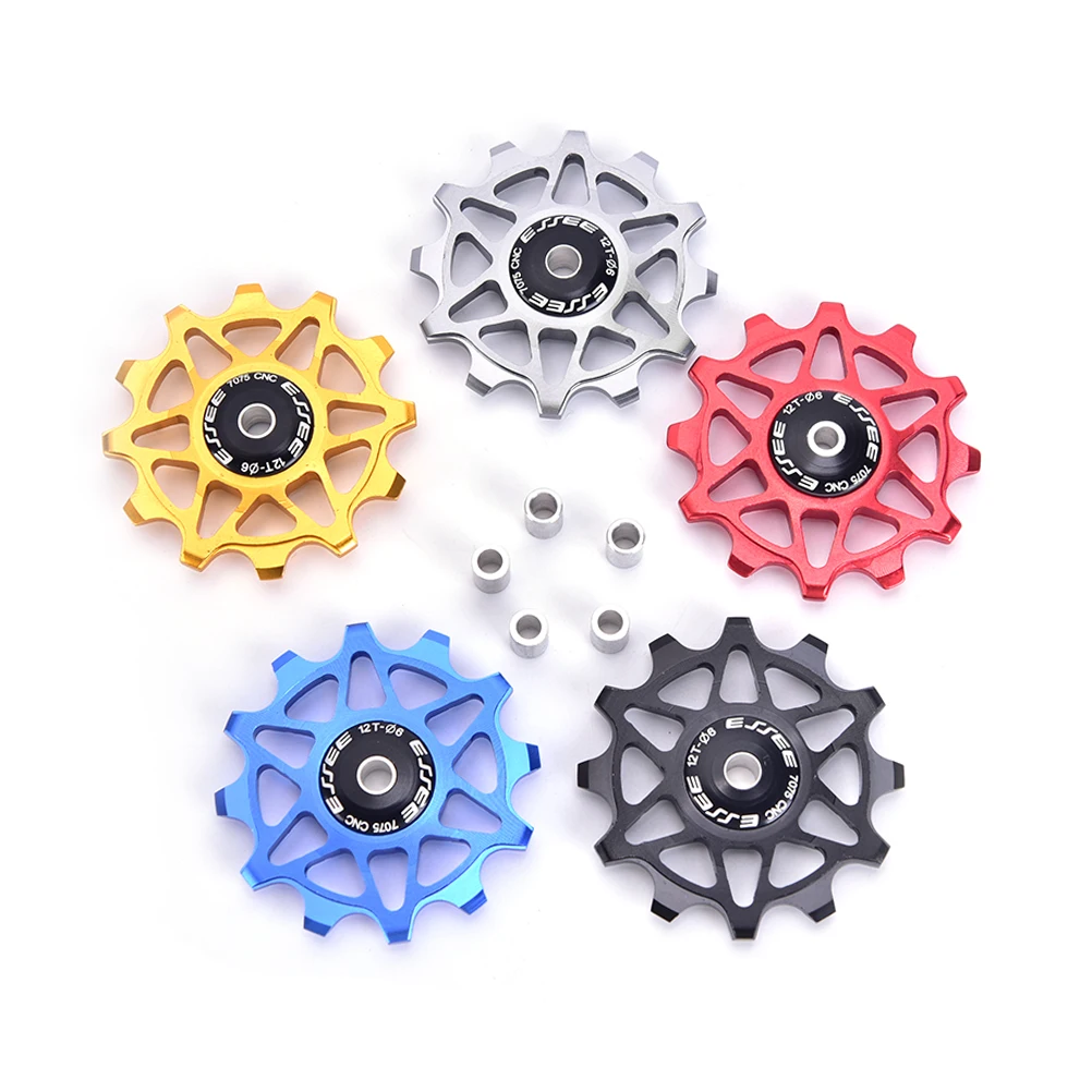 

12T MTB Road Bike Bicycles Rear Derailleur Pulley Roller Idler Bearing Jockey Wheel Parts Bicycle Rear Derailleur High Quality