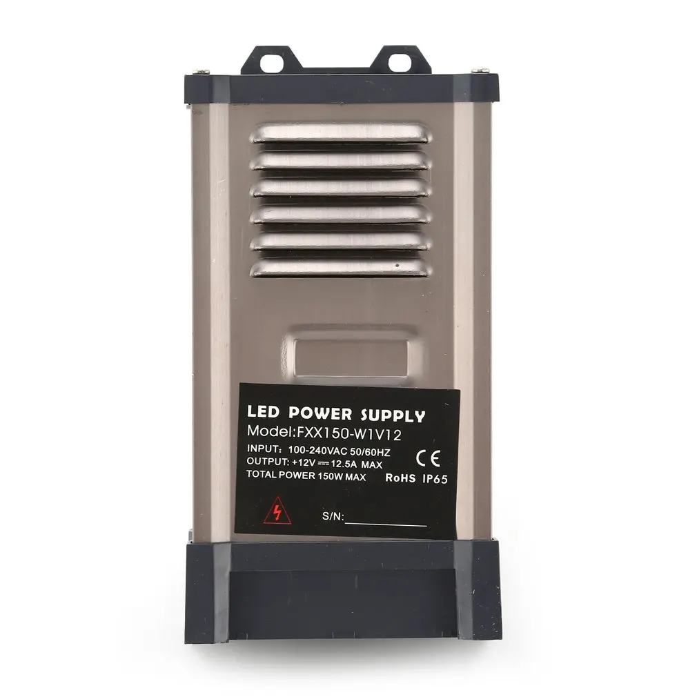 DC 12 V 150 W Светодиодный Питание переключатель вольтметр драйвера адаптера