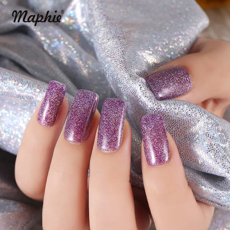 Maphie, 6 мл, Радужный УФ-гель для ногтей, блестящий неоновый светодиодный гель для ногтей, впитывающий Гель-лак, Полупостоянный блеск, лак для ногтей, эмаль