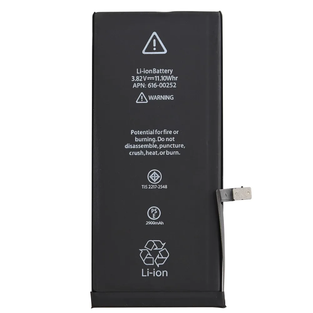 

Mobile Phone Battery For iPhone 7 Plus Battery High Capacity 2900mAh Built-in Lithium Battery for iphone 7 plus li-ion batterij