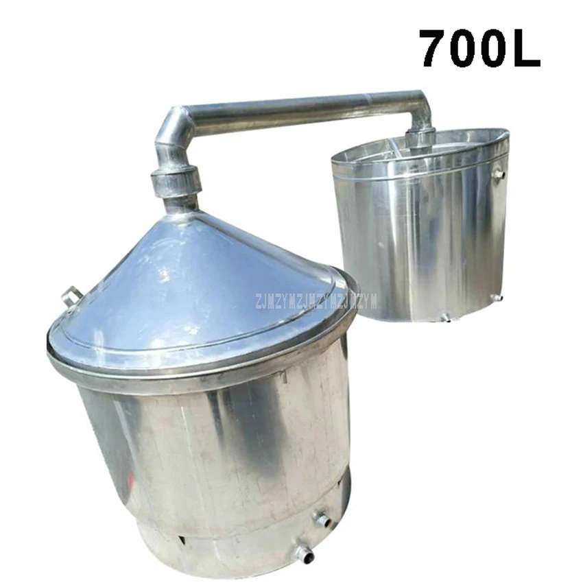 700L Large Commercial Professional Wine Brewing Equipment Aluminum Alcohol Liquor Distillation