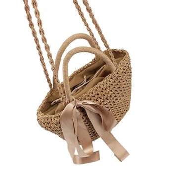 

Women Woven Tote Handbags Straw Crossbody Shoulder Bag for Summer Beach