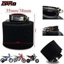 TDPRO 35MM 38mm Black New Foam Air Filter Cleaner Pod For Honda 50cc 70cc 90cc 110cc 125cc Yamaha Motorcycle ATV Quad Pit Bikes 1 pcs durable black foam replacement seat fit for 50cc 70cc 90cc 110cc taotao chinese atv quad bikes 500 x 175mm