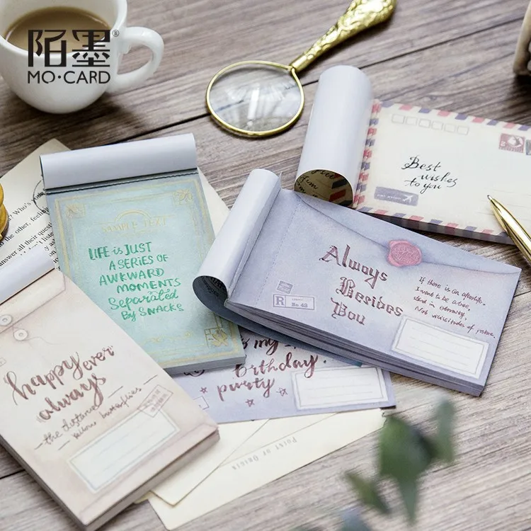 

Vintage Letterhead Secret contract Ancient books notepad memo pad paper sticky notes stationery school supply Escolar