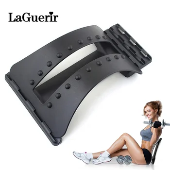 Back Massager Stretcher Fitness Massage Equipment Stretch Relax Stretcher Lumbar Support Spine Pain Relief Chiropractic