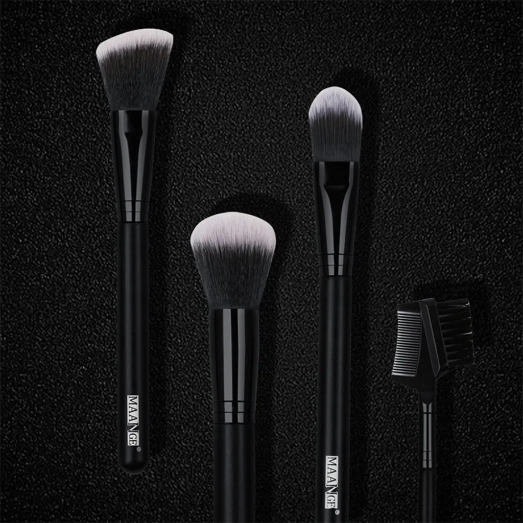 22 Pcs Wooden Handle Makeup Brush Powder Base Powder Paint Eye Shadow Blending Eyeliner Eyelash Eyebrow Brushes Set Makeup Tools