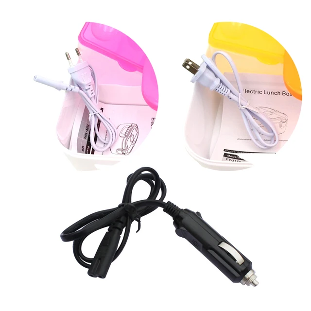 110V 220V 12V Electric Lunch Box Power Cord for Car use Electric Heated