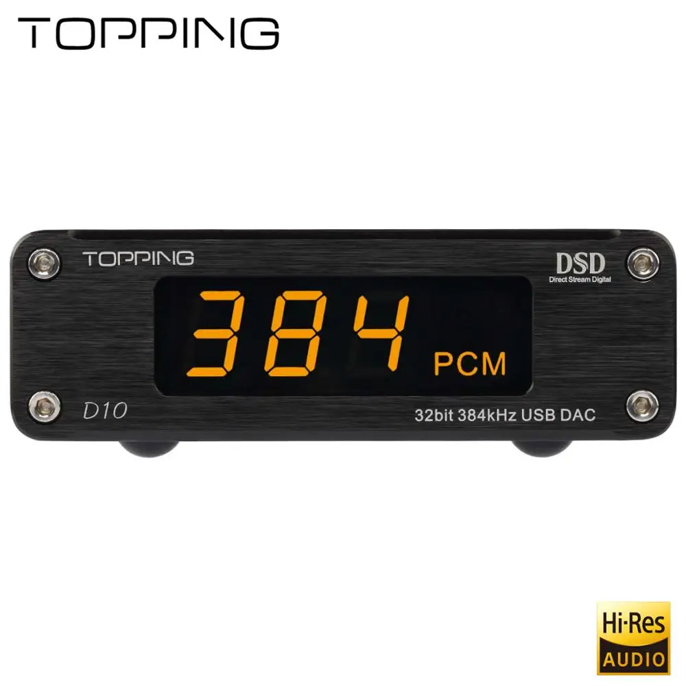 

TOPPING D10 Digital USB DAC Audio Amplifier Hifi Spdif DAC Amp ES9018KAM DSD DAC Amplifier Audio Decoder xmos xu208 Balanced Out