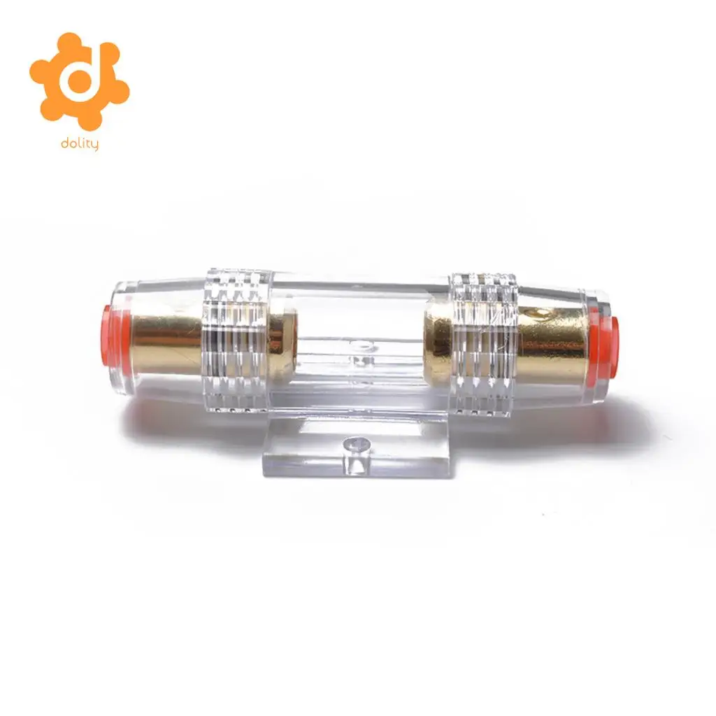 Car Audio AGU Fuse Holder Fuseholder 4 8 Gauge Inline Gold Plated 100 Amp