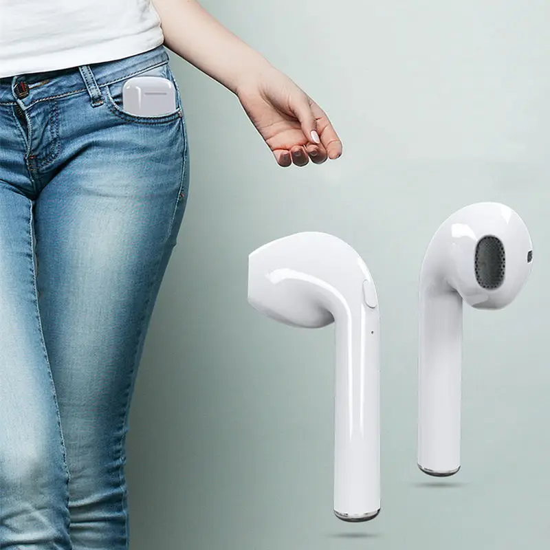 XINGDOZ 1 pair i7 tws Bluetooth Earphone Wireless Earphones With Charge Box Sport Stereo with mic For iphone X For Andriod