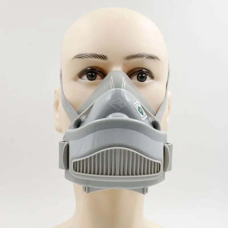 7772 респираторная Пылезащитная маска белого цвета большие силиконовые респиратор PM2.5 пыль дым против загрязнений безопасности защитная маска