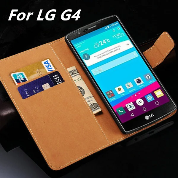 

LG4 for LG G4 Case Luxury Leather Phone bag Flip Stand Cover With Card Slot Wallet Design Cases black Covers for LG4 G 4