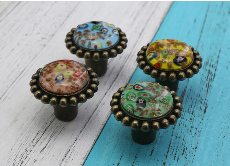 1xhandmade Craft стеклянные ручки для шкафа для домашнего декора Шкафы Ящики мебели