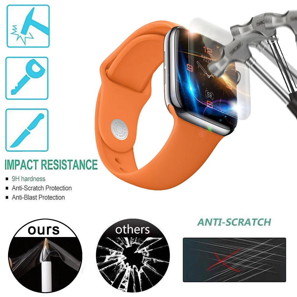 

SmartWatch Smart Watch Strap Smartband mi band 3Pack Explosion-proof TPU Screen Protector Film For Apple Watch Series 4 (44mm)