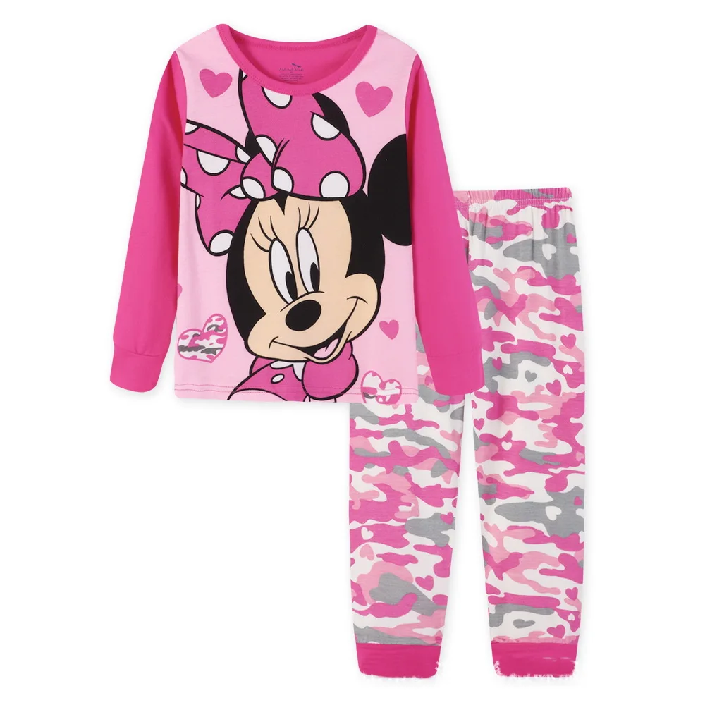 Новая распродажа, Осенние пижамные комплекты для маленьких девочек, спортивный костюм, футболка с длинными рукавами+ штаны, Детские комплекты одежды HUR314 - Цвет: model 21