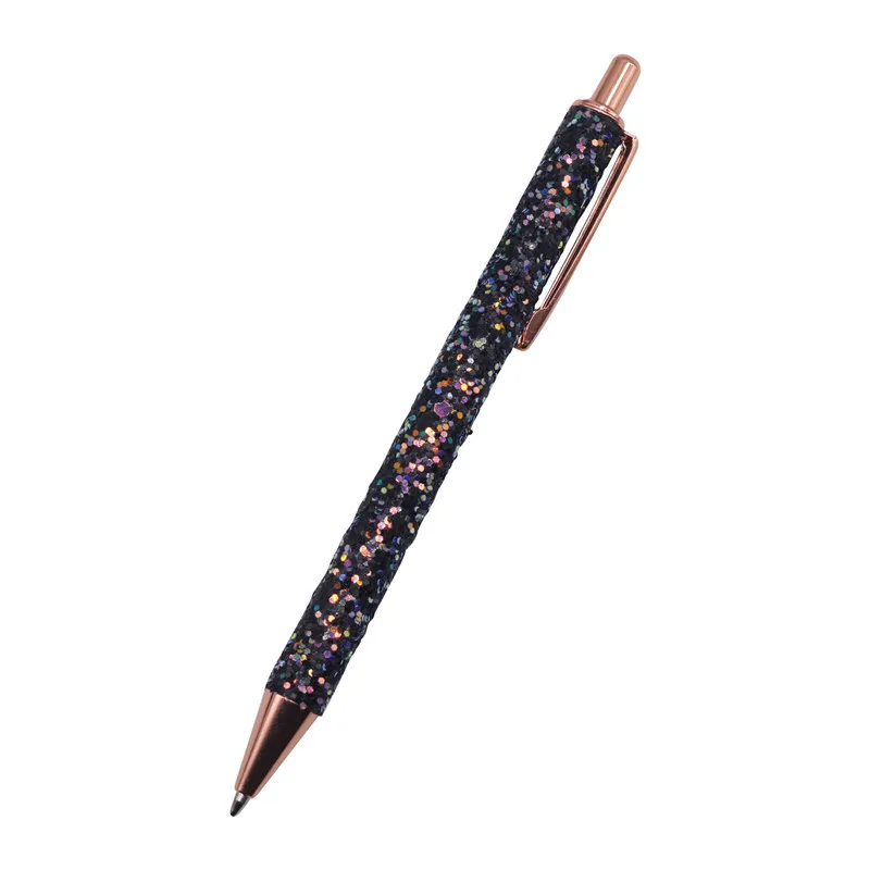 1 pcs Ballpoint pen Boutique 1.0mm Glitter sequin crystal pen Three colors optional Student stationery office Writing pen