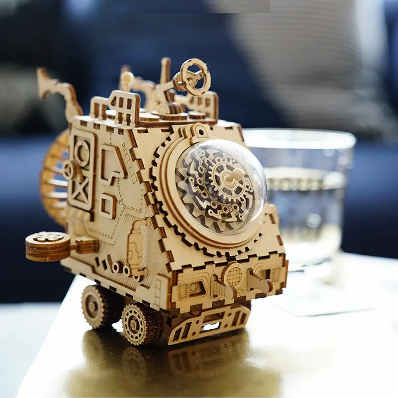 

Creative DIY 3D Space Vehicle Wooden Puzzle Game Assembly Toy Gift for Children Teens Adult