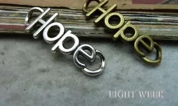 

Zinc alloy pendant jewelry accessories diy handmade material charms Hope to Connect 13 * 37mm