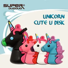 Лидер продаж, мультяшный милый Единорог, USB флеш-накопитель, флеш-накопитель, 8 ГБ, 16 ГБ, 32 ГБ, 64 ГБ, USB флешка, внешний накопитель для хранения памяти