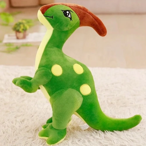 Dorimytrader Cute Simulation Animal Parasaurolophus Plush Toy Big Stuffed Dinosaurs Doll for Children Toy Gifts
