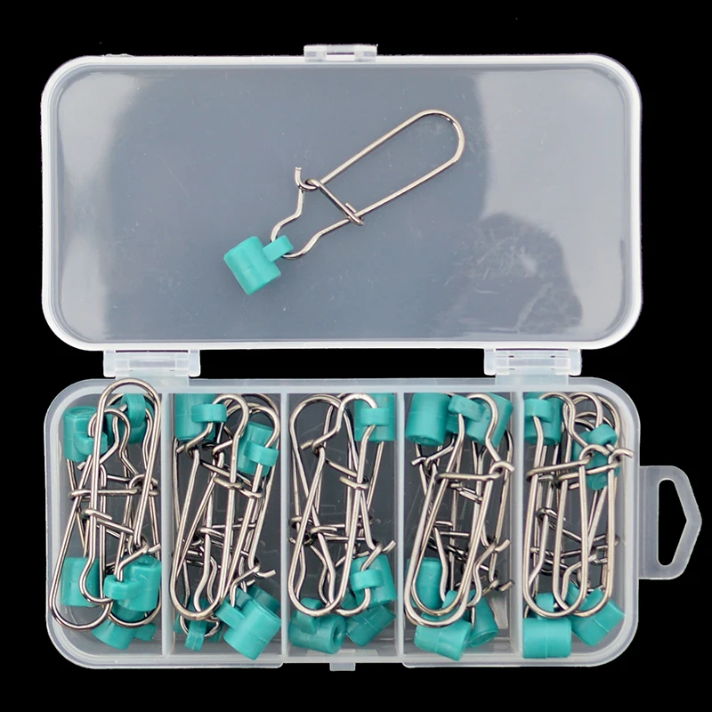 

Fishing Sinker Slides 25pcs/set Green Quick Change Sliding Sinker Snap Clips Fishing Sinker Slider Connector with Box Package