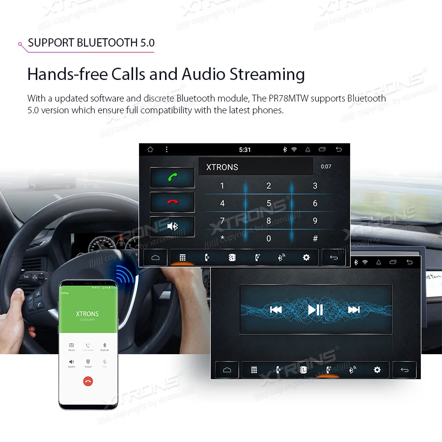 XTRONS " Android 8,1 Восьмиядерный gps автомобильный стерео dvd-плеер для VW Volkswagen CITI CHICO SHARAN LUPO транспортер для SKODA для сиденья