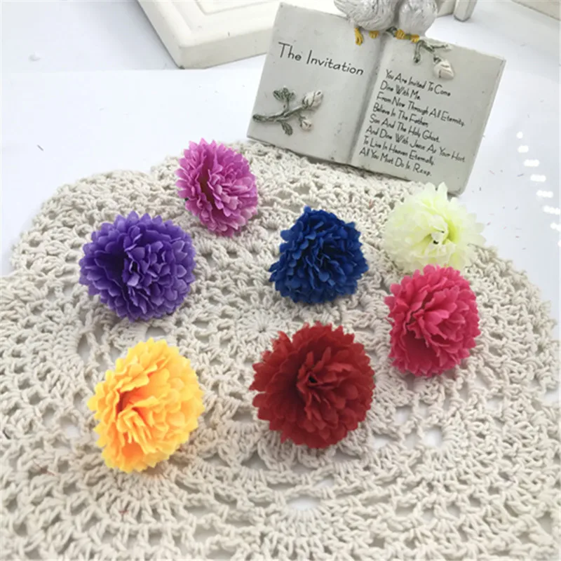 

4cm simulation small clove carnation flowers flower diy beads curtain bubble flowers and other 6PCS