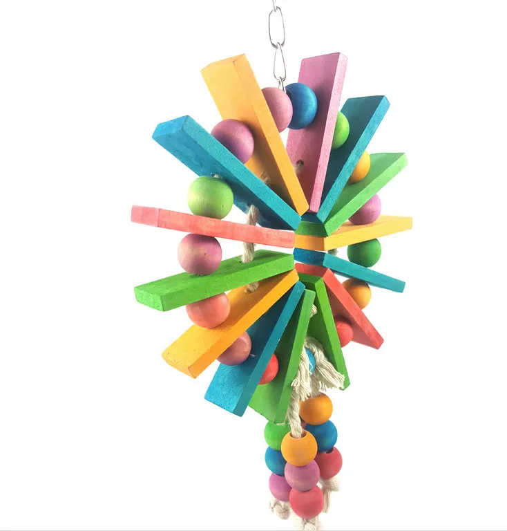 Pet toys Parrot Bird to Ferris wheel bite chip toy 16.5cm*3cm*32cmin