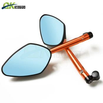 

Universal Aluminum Motorcycles Rearview Mirror Side Mirror For yamaha XMAX 300 250 FZ1 Fazer FZ6 Fazer S2 Tirumph Cafe Racer