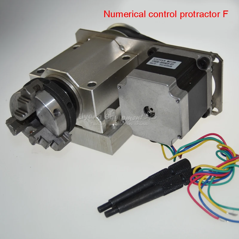 CNC гравер делительная головка NC индекс вращающаяся четвёртого оси F типа с 50 мм 3 кулачковый патрон