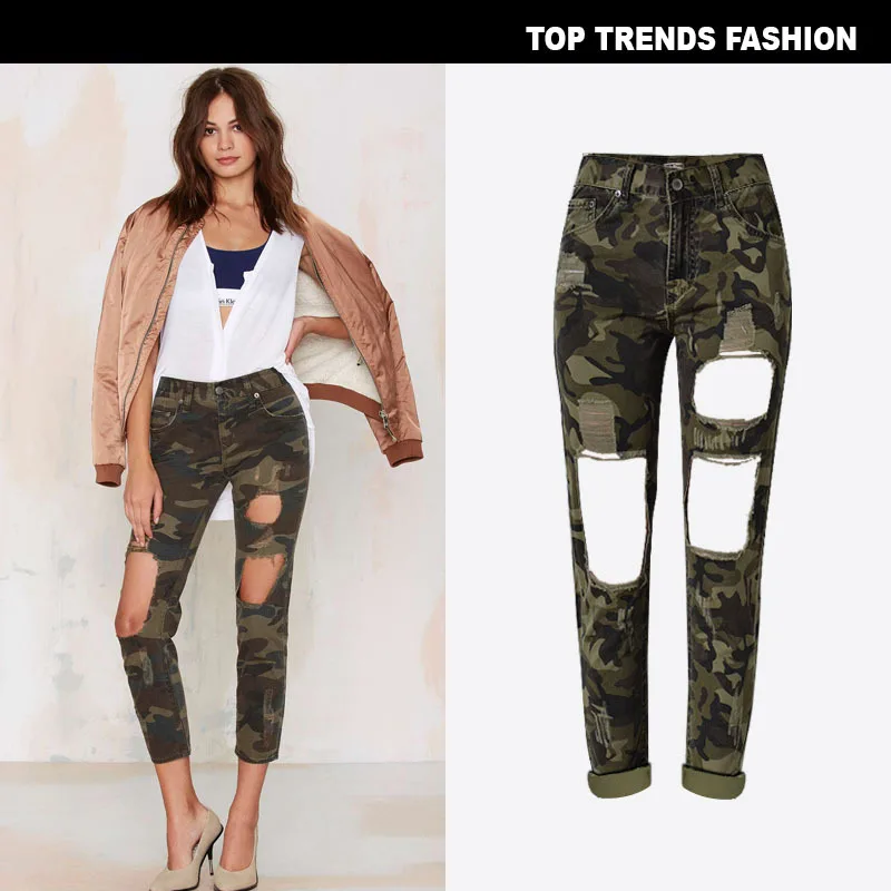 Billige Hohe Taille Hosen Weibliche Stretch Schlank Bleistift Plus Größe Hosen Camouflage Armee Hosen Für Frauen Hosen Jogginghose Jogger Frauen