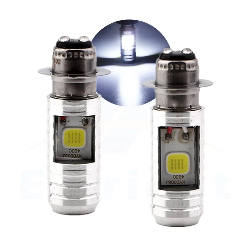 

4pcs 9-80V P15D 12W COB Lamp Bulbs Motorcycle headlights Electric Cars Off Road Driving Highlight Fog Light Free Shipping