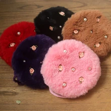 Новые милые детские плюшевые сумки для девочек с круглым носком, сумки-мессенджеры для маленькой принцессы, модные застежки-молнии, сумки на плечо