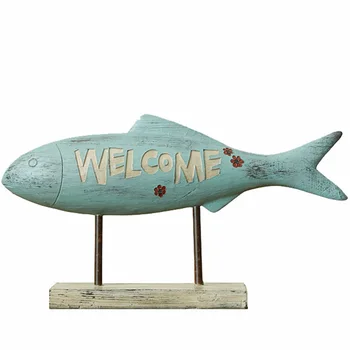 

Mediterranean marine style shop counter decoration fish ornaments coffee small fresh pastoral