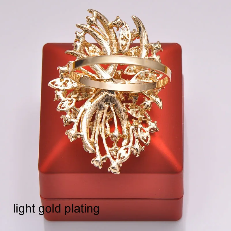 L0340-ring) 20 шт./лот кольца для салфеток со стразами для свадьбы украшения для стола, никель или цвета розового золота покрытие