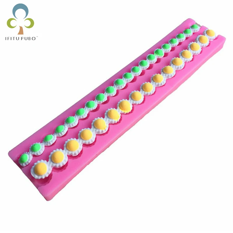 

2018 New DIY Pearl String Beads Liquid Silicone Mold Cake Decorating Fondant Baking Mould Baking Tool Kitchen Accessories GYH