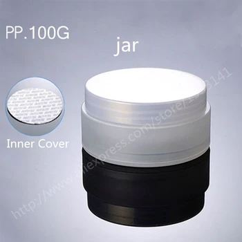 

Free Shipping 500pcs/lot 100G mask bottle PP plastic wide mouth bottle frosted translucent cosmetics bottle jar