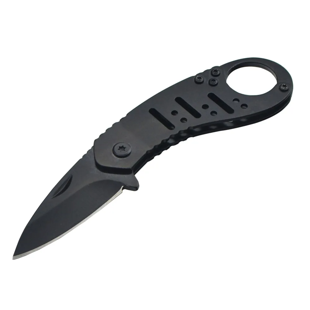 

2018 Outdoor Multi EDC Tool Steel Blade Folding Knife Pocket Camping Knife Drop Point Plain Edge Knife with Pocket Clip