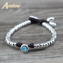 Anslow модные ювелирные изделия милые корейские ручной работы Diy Bijoux Шарм друг для женщин леди женский кожаный браслет карамельный цвет LOW0749LB