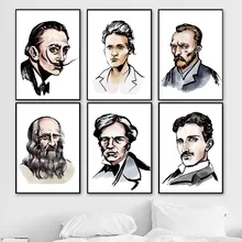 World Famous Artist Scientist Celebrity Wall Art Canvas Painting Nordic Posters And Prints Wall Pictures For Living Room Decor World Famous Artist Scientist Celebrity Wall Art Canvas Painting Nordic Posters And Prints Wall Pictures For Living Room Decor