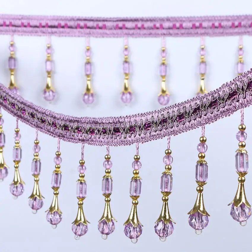 European Style 12Yard/Lot Curtain decorative Polyester Tassel lace