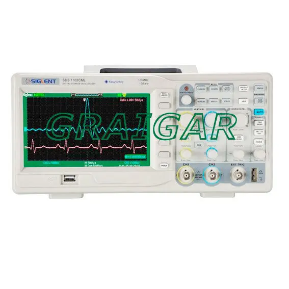 

New Siglent 100MHz Digital Storage Oscilloscope SDS1102CML 2 Channels+1 EXT trigger channel