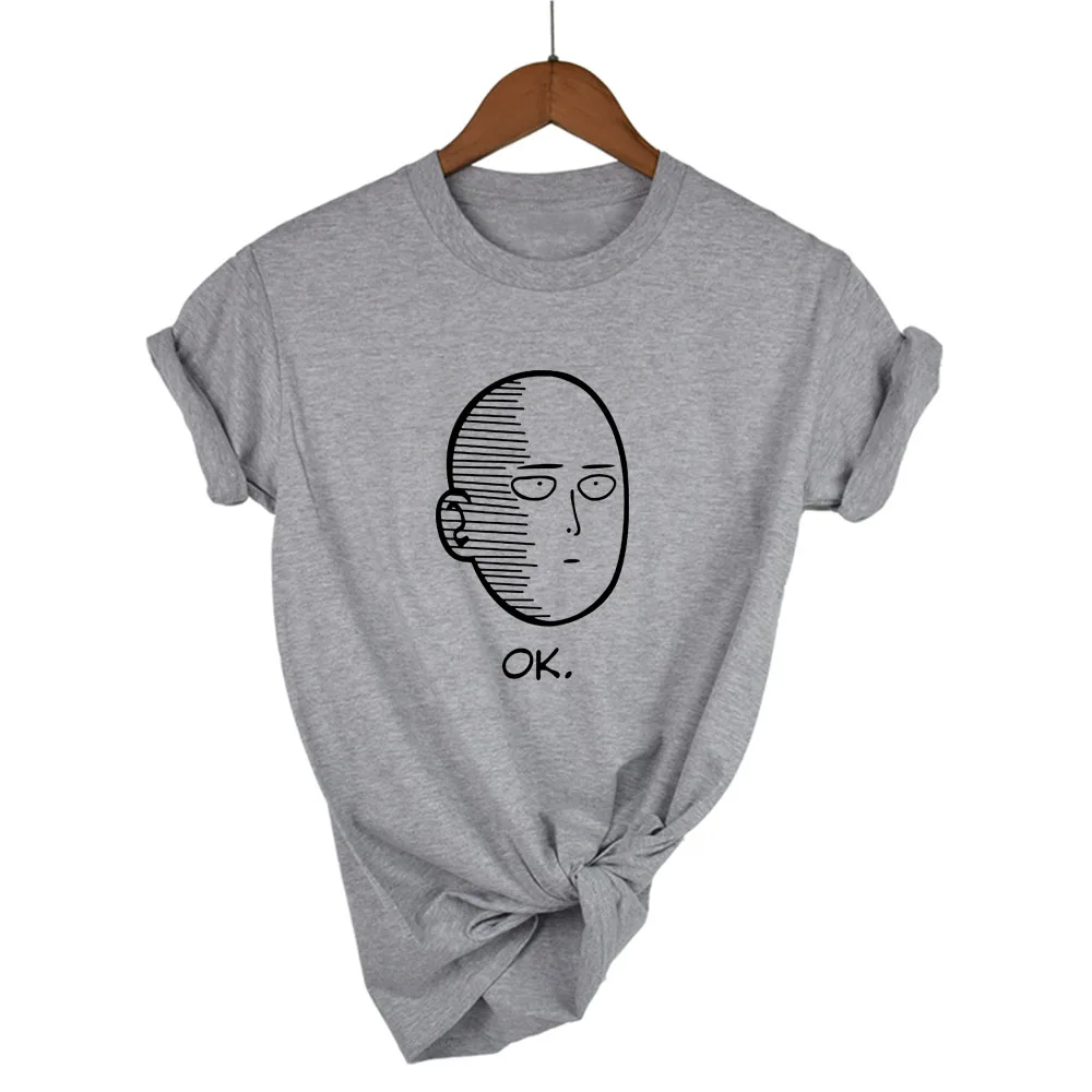 

One Punch Man Saitama Sensei Japan Anime Season 2 Euro Size 100% Cotton T-shirt Summer Casual O-Neck Tshirt For Men And Women