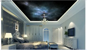 

3d wallpaper customized ceiling wallpaper murals 3d Dream deep star ceiling frescoes on the universe wall paper room decoration