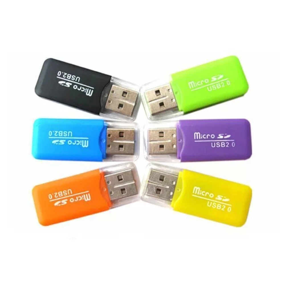 Super Cheap 100 piece lot TF T Flash Mico SD USB 2 0 Memory Card Reader